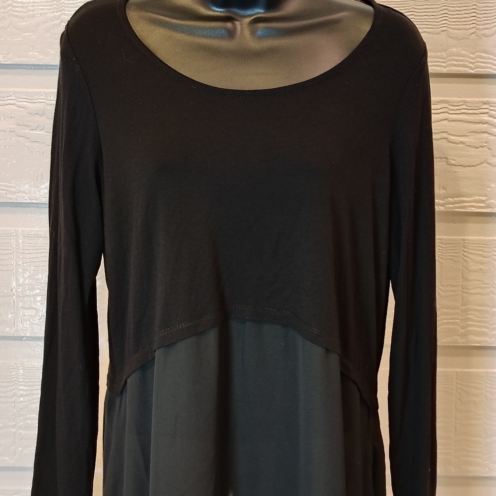 Cyrus Women's Small Black Long Sleeve With Shear Whimsygoth Matrix Grunge Witch‎